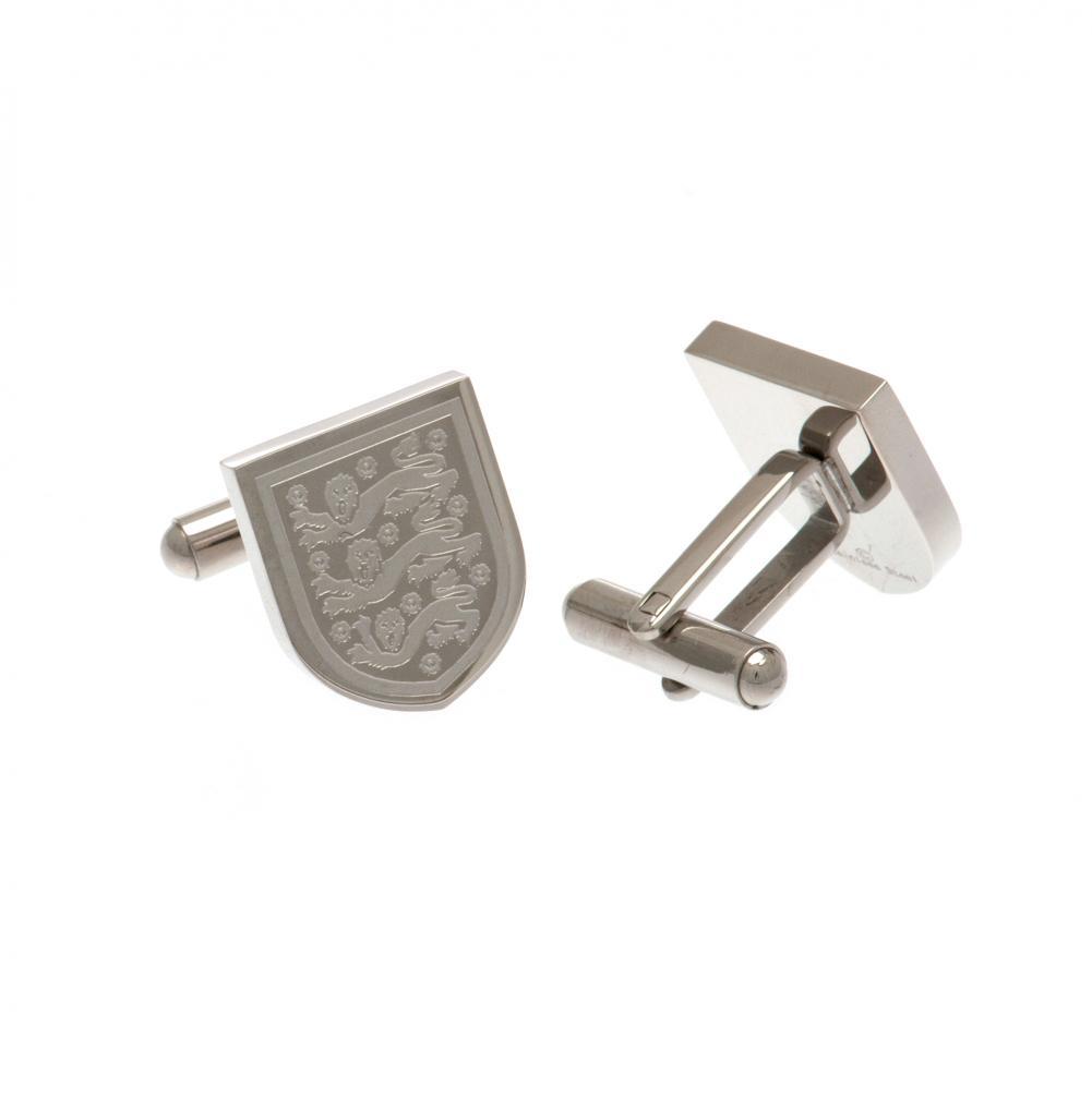 England FA Stainless Steel Formed Cufflinks  - Official Merchandise Gifts