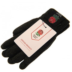 England RFU Luxury Touchscreen Gloves Youths  - Official Merchandise Gifts