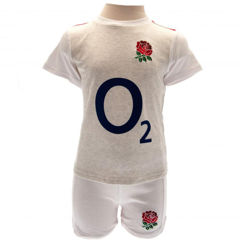 England RFU Shirt & Short Set 9/12 mths GR  - Official Merchandise Gifts