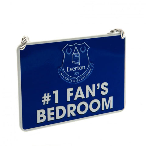 Everton FC Bedroom Sign No1 Fan  - Official Merchandise Gifts