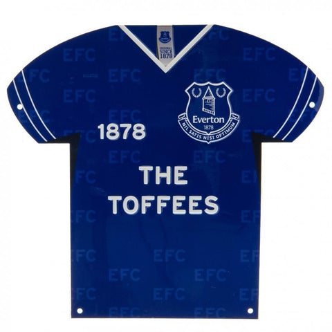 Everton FC Metal Shirt Sign  - Official Merchandise Gifts
