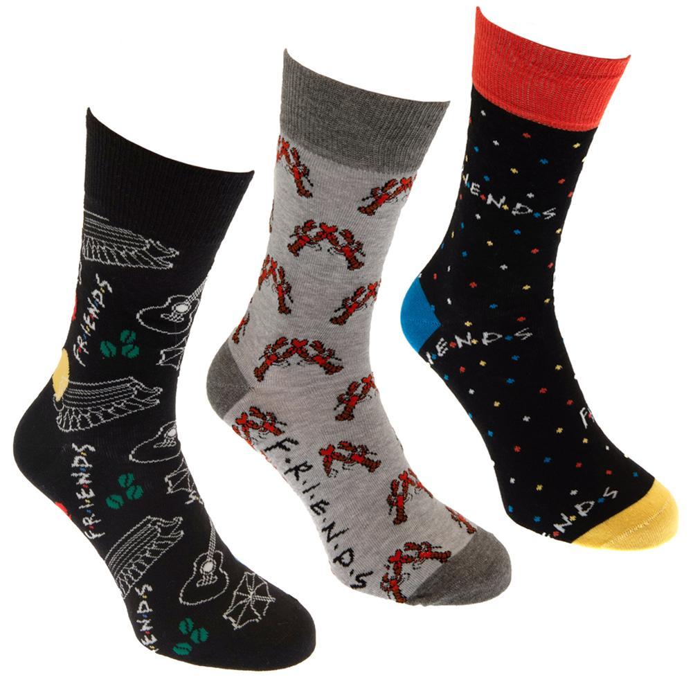 Friends 3pk Socks Gift Box  - Official Merchandise Gifts
