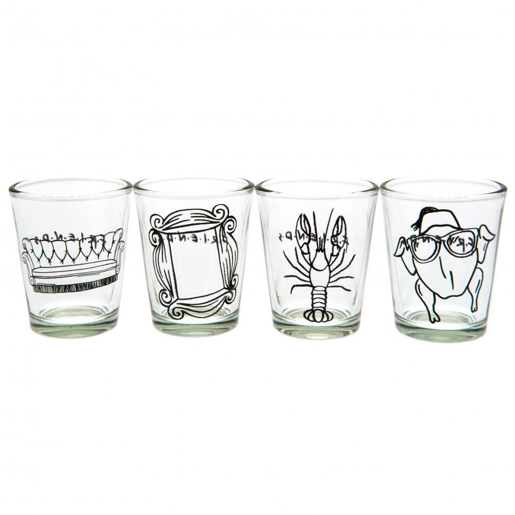 Friends 4pk Shot Glass Set  - Official Merchandise Gifts