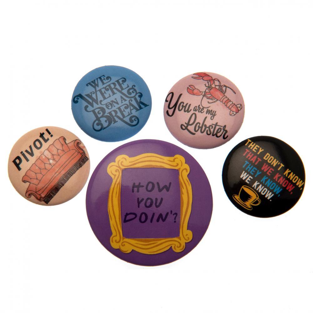 Friends Button Badge Set  - Official Merchandise Gifts