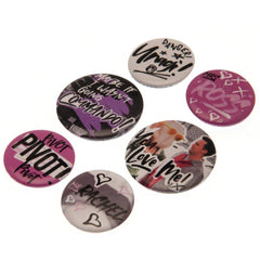 Friends Button Badge Set Doodle  - Official Merchandise Gifts
