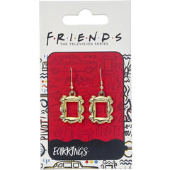 Friends Gold Plated Earrings Frame  - Official Merchandise Gifts