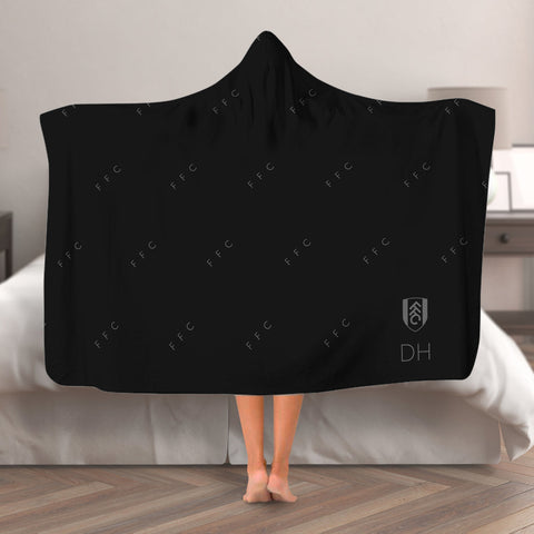 Fulham FC Pattern Hooded Blanket (Adult)