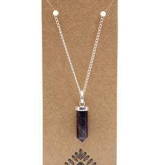 Gemstone Classic Point Pendant - Amethyst