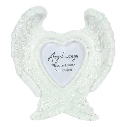 Glitter Angel Wing Photo Frame