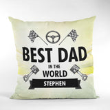 Grand Prix Best Dad Personalised Cushion