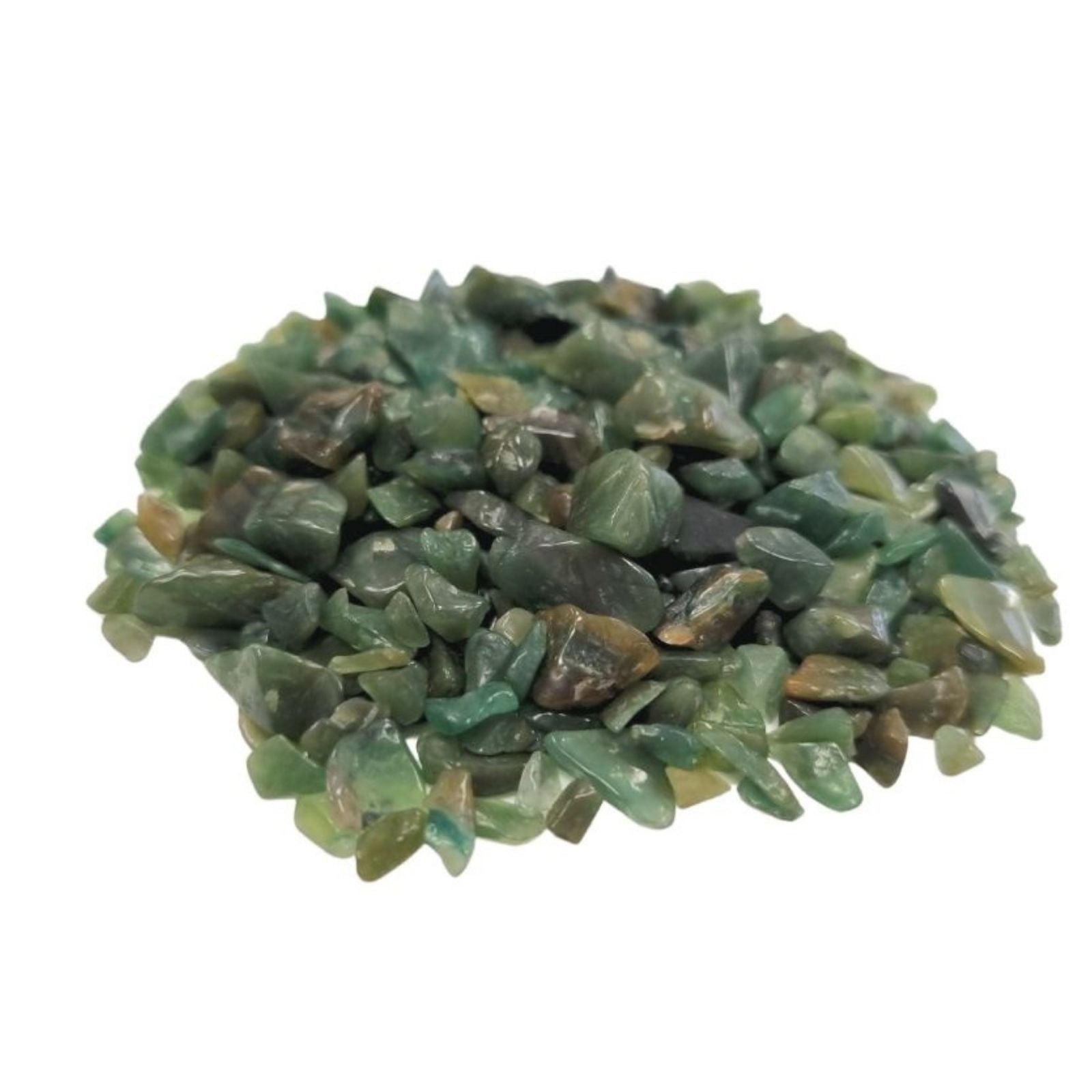 Green Avenurine Gemstone Chips Bulk - 1KG