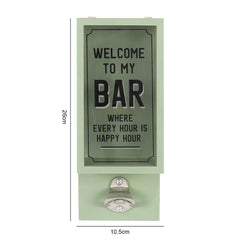 Green Garden Bar Bottle Opener Plaque