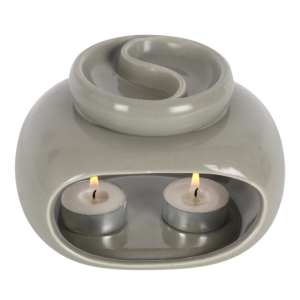 Grey Double Oil Burner