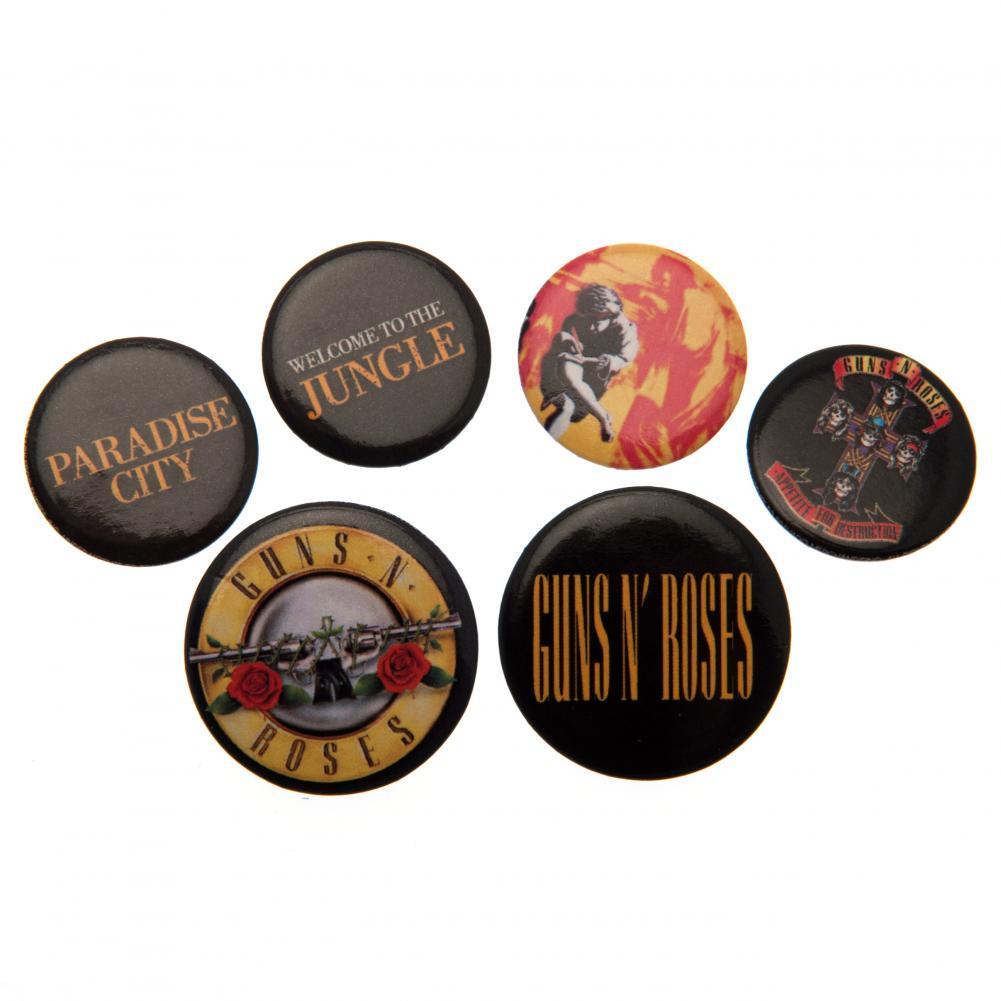 Guns N Roses Button Badge Set  - Official Merchandise Gifts