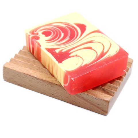 Handcrafted Soap 100g Slice  - Strawberry