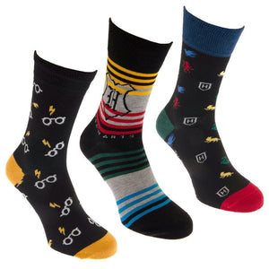 Harry Potter 3pk Socks Gift Box  - Official Merchandise Gifts