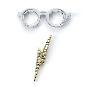 Harry Potter Badge Lightning Bolt & Glasses  - Official Merchandise Gifts