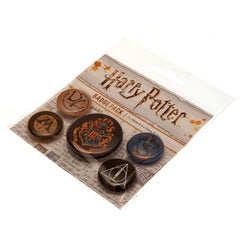 Harry Potter Button Badge Set Hogwarts  - Official Merchandise Gifts