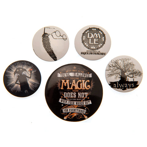 Harry Potter Button Badge Set Magic  - Official Merchandise Gifts