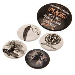 Harry Potter Button Badge Set Magic  - Official Merchandise Gifts