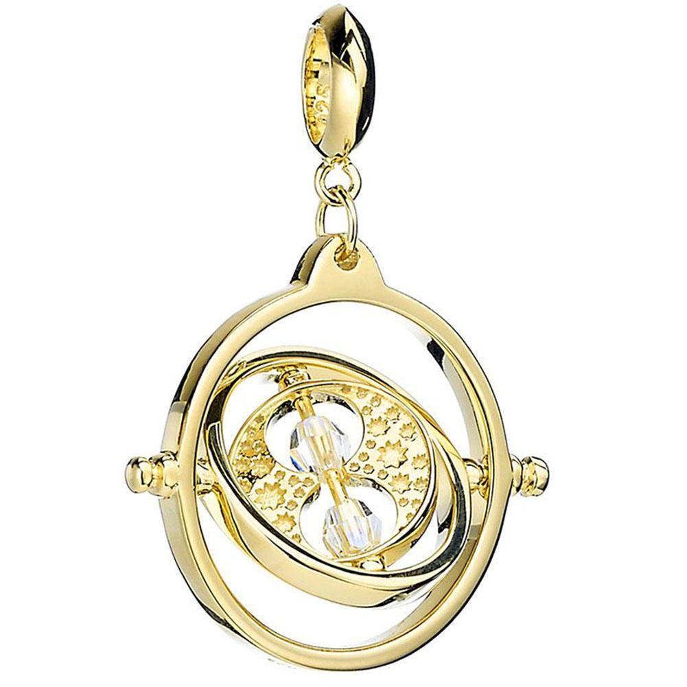 Harry Potter Gold Plated Crystal Charm Time Turner  - Official Merchandise Gifts