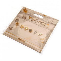 Harry Potter Gold Plated Earring Set  - Official Merchandise Gifts
