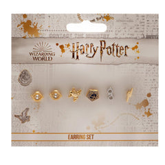 Harry Potter Gold Plated Earring Set  - Official Merchandise Gifts