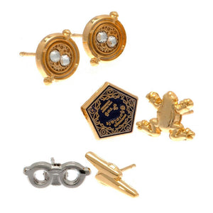 Harry Potter Gold Plated Earring Set  - Official Merchandise Gifts