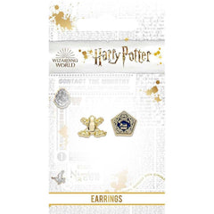 Harry Potter Gold Plated Earrings Chocolate Frog  - Official Merchandise Gifts
