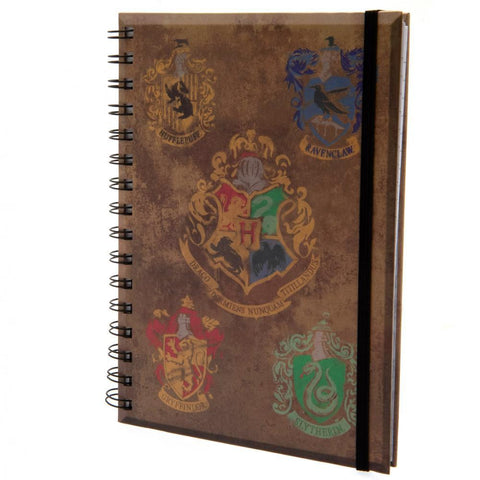 Harry Potter Notebook House Crests  - Official Merchandise Gifts