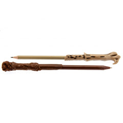 Harry Potter Pen & Pencil Set Wands  - Official Merchandise Gifts