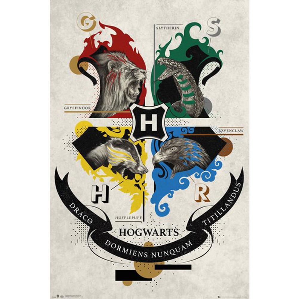 Harry Potter Poster Animal Crest 103  - Official Merchandise Gifts
