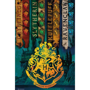 Harry Potter Poster House Flags 229  - Official Merchandise Gifts