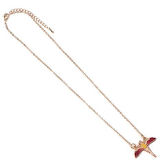 Harry Potter Rose Gold Plated Necklace Fawkes  - Official Merchandise Gifts