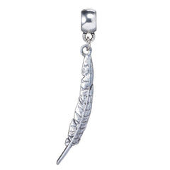 Harry Potter Silver Plated Charm Feather Quill  - Official Merchandise Gifts