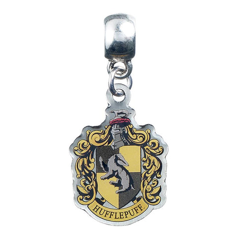 Harry Potter Silver Plated Charm Hufflepuff  - Official Merchandise Gifts
