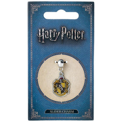 Harry Potter Silver Plated Charm Hufflepuff  - Official Merchandise Gifts