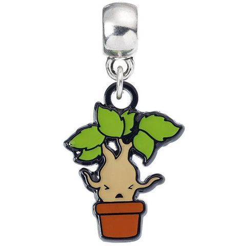 Harry Potter Silver Plated Charm Mandrake  - Official Merchandise Gifts