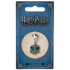 Harry Potter Silver Plated Charm Slytherin  - Official Merchandise Gifts