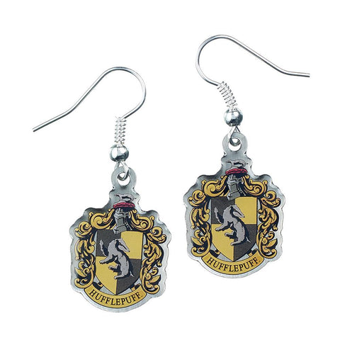 Harry Potter Silver Plated Earrings Hufflepuff  - Official Merchandise Gifts