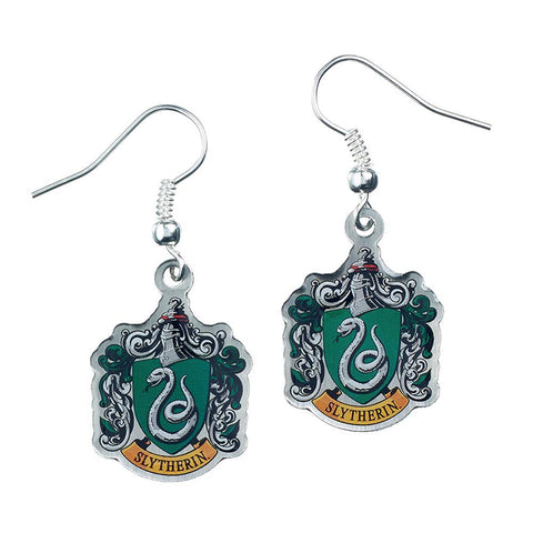 Harry Potter Silver Plated Earrings Slytherin  - Official Merchandise Gifts