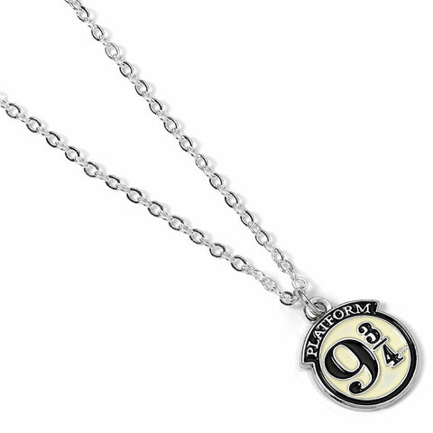 Harry Potter Silver Plated Necklace 9 & 3 Quarters  - Official Merchandise Gifts