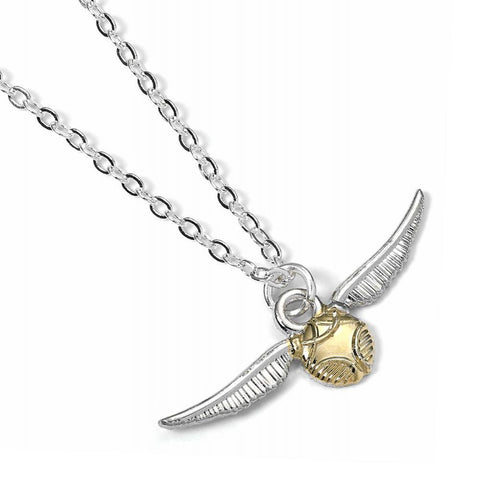 Harry Potter Silver Plated Necklace Golden Snitch  - Official Merchandise Gifts