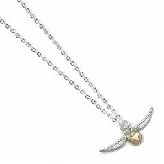 Harry Potter Silver Plated Necklace Golden Snitch  - Official Merchandise Gifts