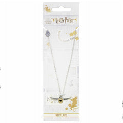 Harry Potter Silver Plated Necklace Golden Snitch  - Official Merchandise Gifts