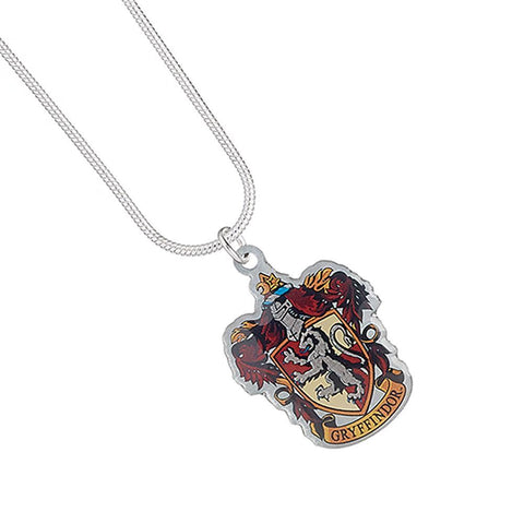 Harry Potter Silver Plated Necklace Gryffindor  - Official Merchandise Gifts