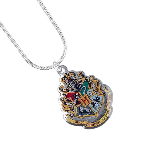 Harry Potter Silver Plated Necklace Hogwarts  - Official Merchandise Gifts