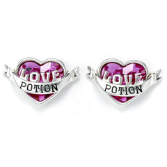 Harry Potter Sterling Silver Crystal Earrings Love Potion  - Official Merchandise Gifts