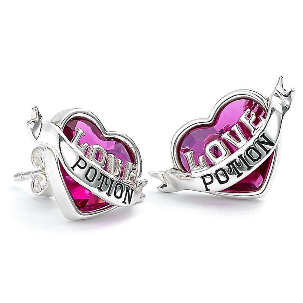 Harry Potter Sterling Silver Crystal Earrings Love Potion  - Official Merchandise Gifts