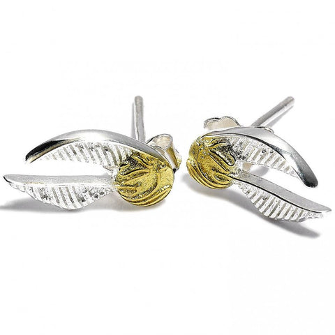 Harry Potter Sterling Silver Earrings Golden Snitch  - Official Merchandise Gifts